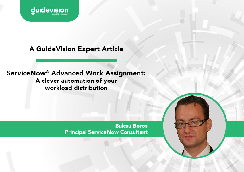 what is advanced work assignment servicenow